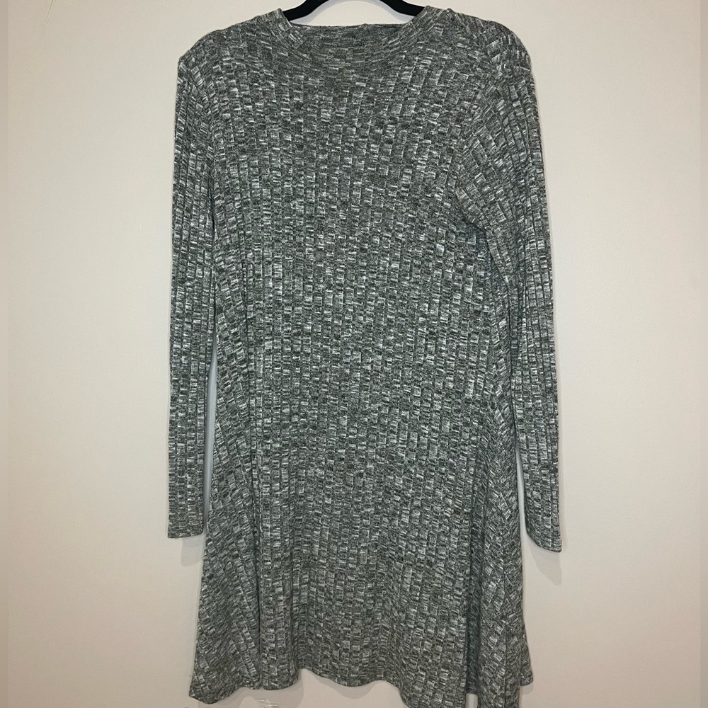 Bobby Brooks Grey Lightweight & Flowy Long Sleeve Sweater Dress- Small
